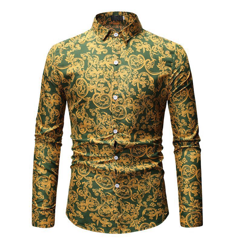 Men's Casual Shirt - Relaxed Fit Long Sleeve Plus Size