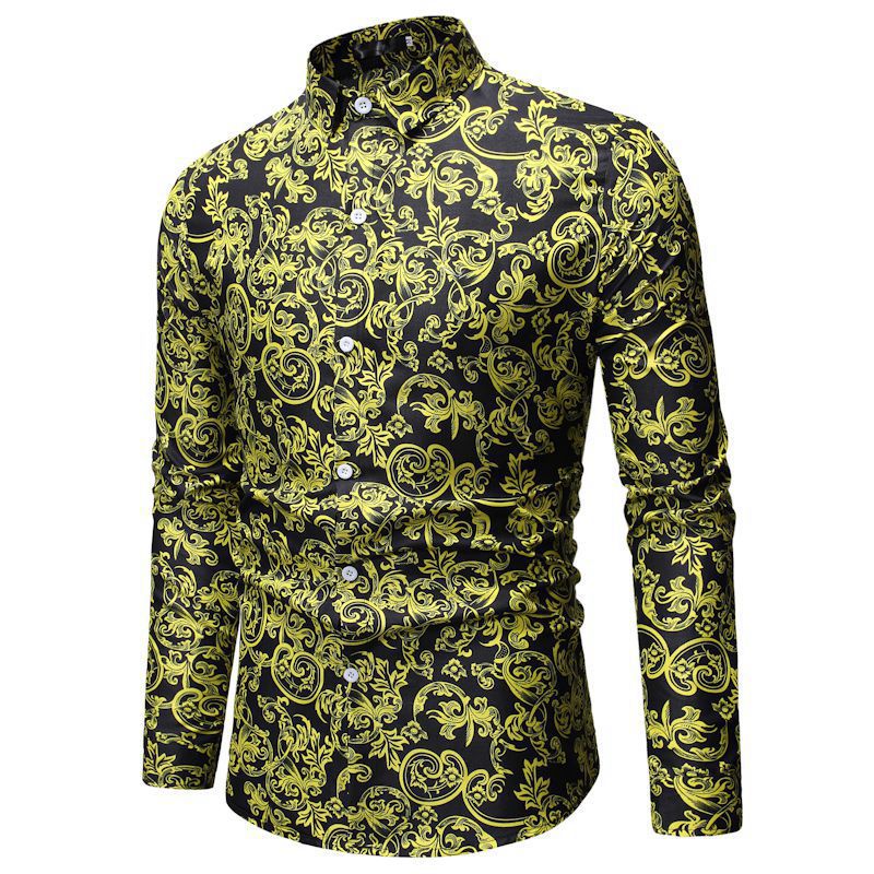 Men's Casual Shirt - Relaxed Fit Long Sleeve Plus Size