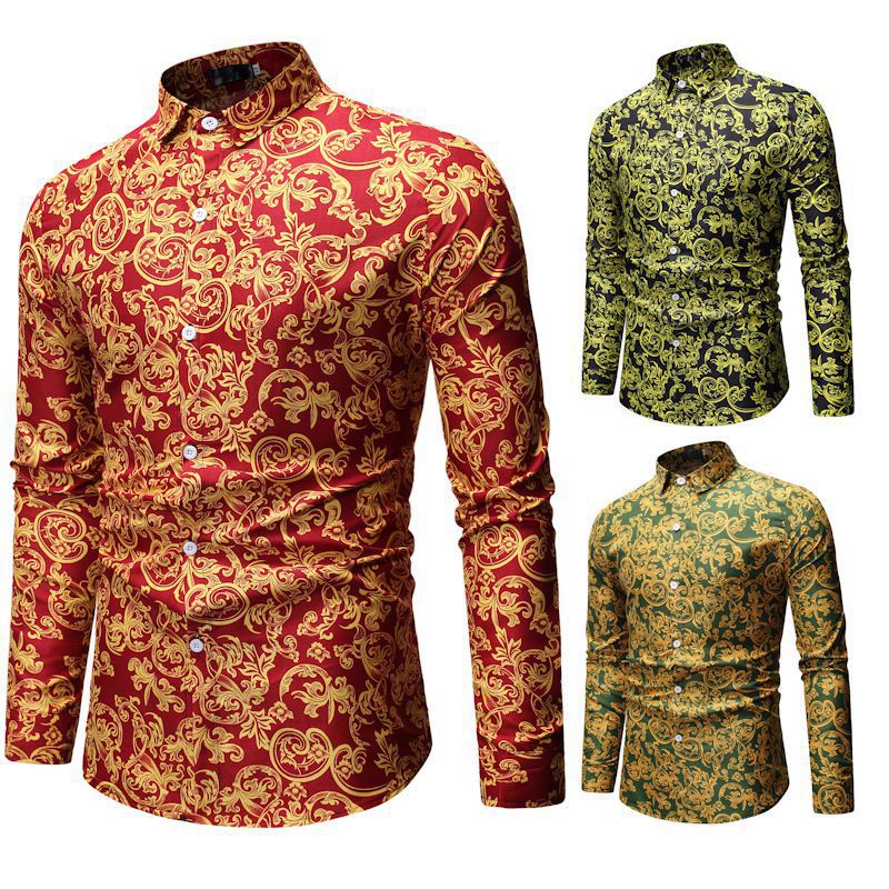 Men's Casual Shirt - Relaxed Fit Long Sleeve Plus Size