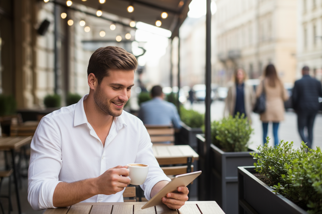 咖啡厅休闲场景