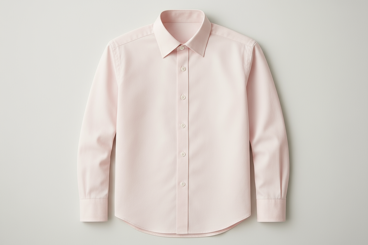 Light pink long sleeve dress shirt - tailored fit