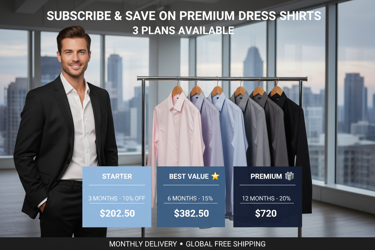 高端黑西装订阅营销横幅