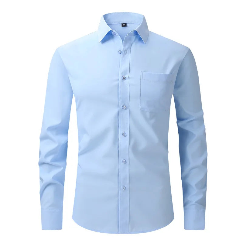Men's Professional Business Dress Shirt - Anti-Wrinkle
