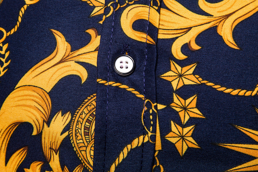 Men's Print Long Sleeve Shirt - Casual Fashion Shirt