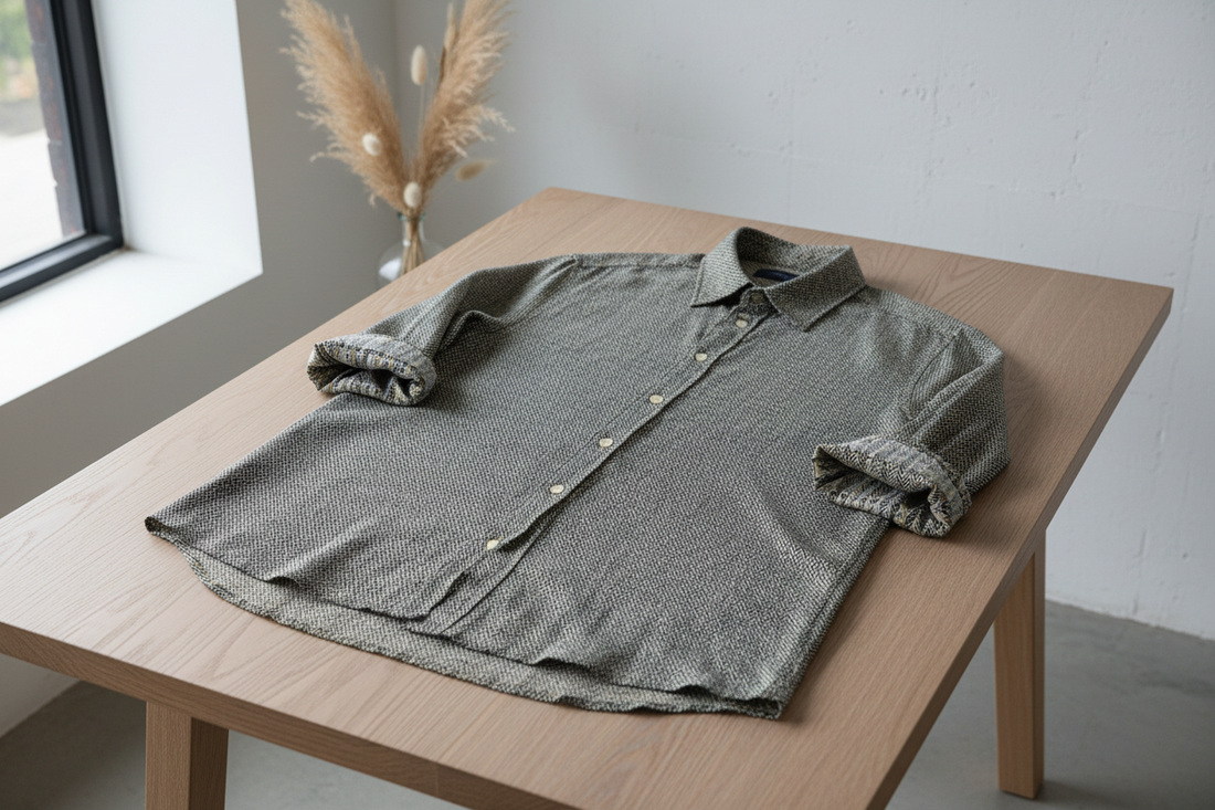 Elegant casual shirt product display