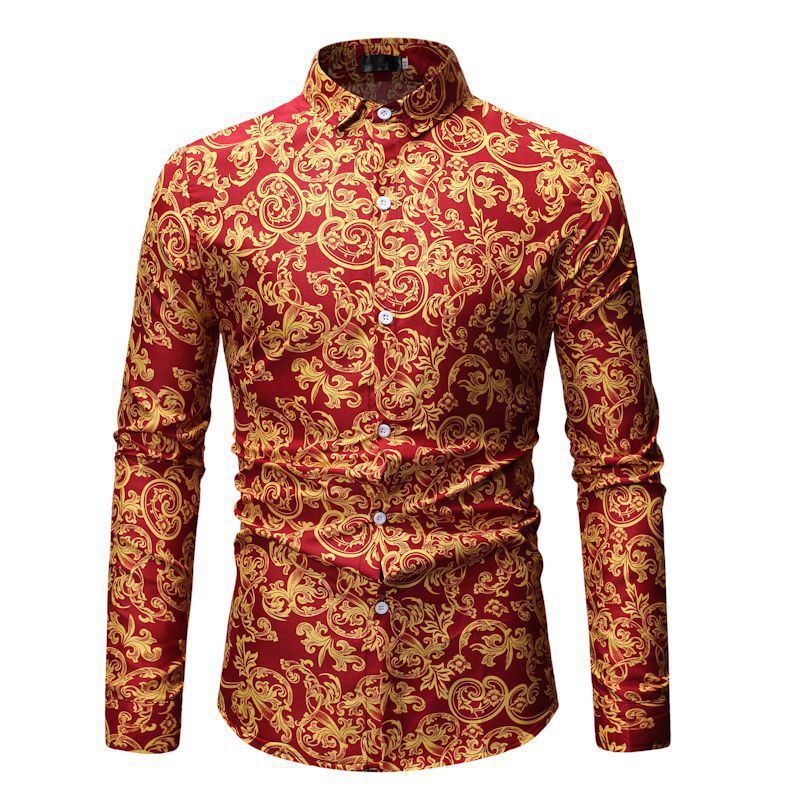 Men's Casual Shirt - Relaxed Fit Long Sleeve Plus Size