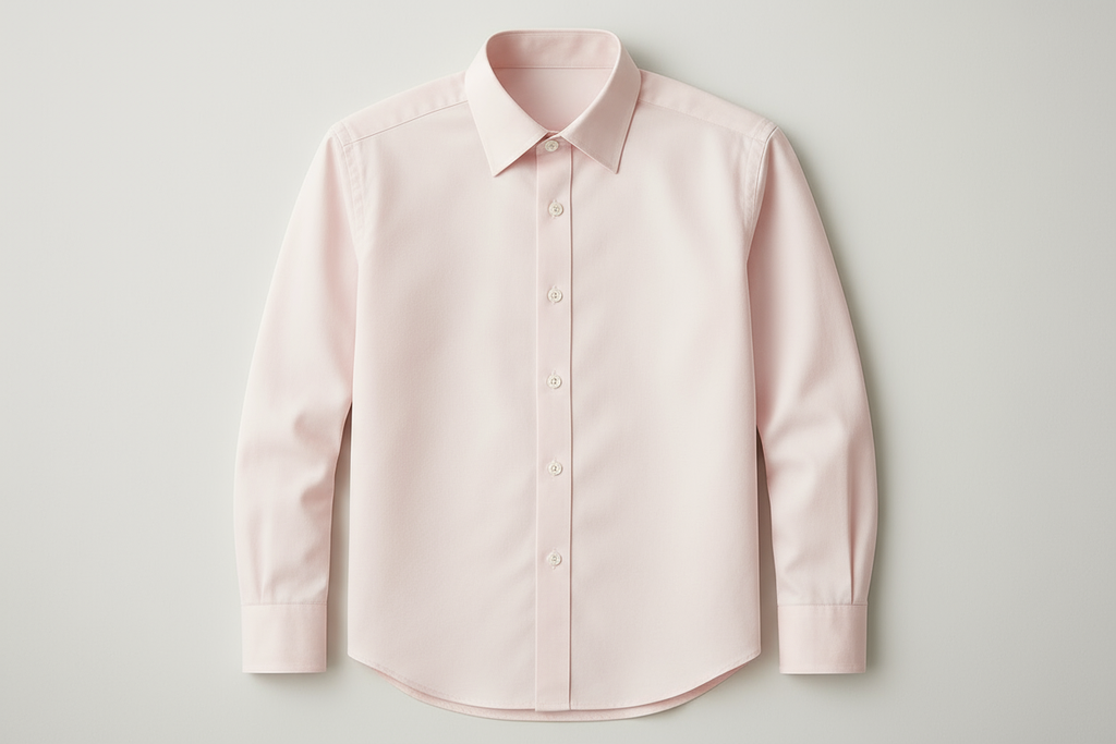 Light pink long sleeve dress shirt - tailored fit