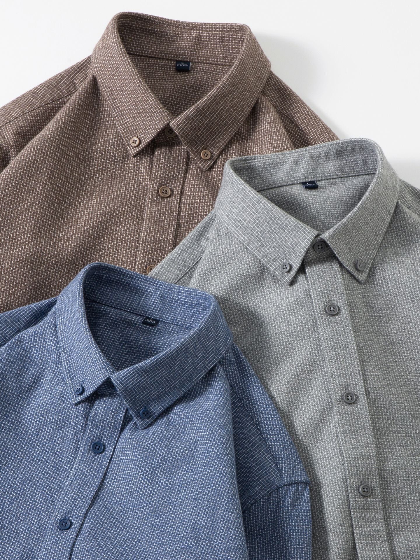 纯棉磨毛男士衬衫长袖春秋棉衬衣男2025新款中年抗皱商务休闲男装