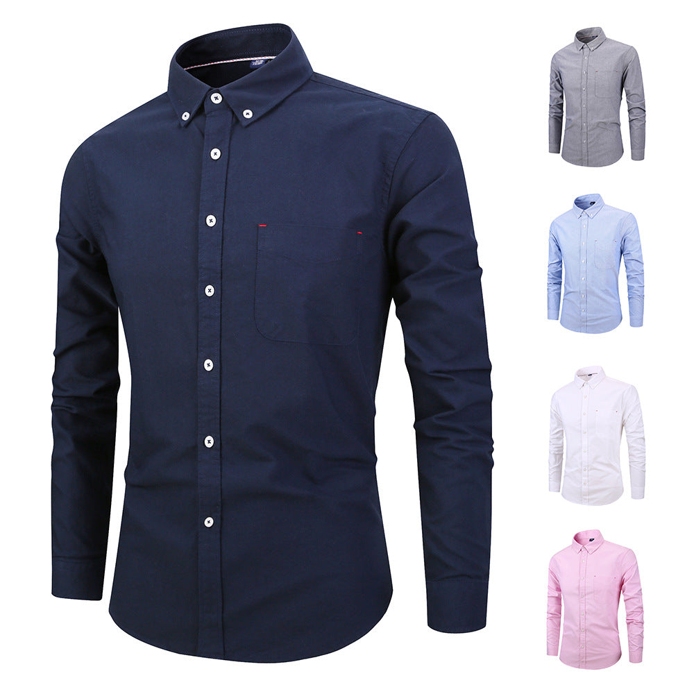 Slim fit Oxford button down blue